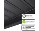 Weide Pergola Classic 3x3 m Anthrazit Vollaluminium Lamellendach Bild 5