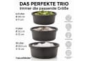 Hausfelder Spülschüssel-Set 3-tlg. Anthrazit 4,4-10L Bild 1