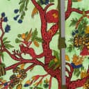 Karmandala Vorhang 2er-Set Grün Lebensbaum Baumwolle Boho Bild 4