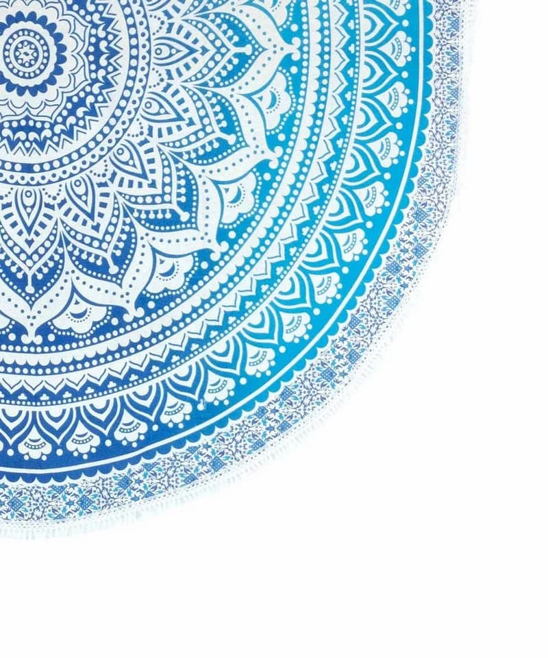 Karmandala Picknickdecke Ombre Mandala Boho Style Ø 185 cm