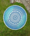 Karmandala Picknickdecke Ombre Mandala Boho Style Ø 185 cm Bild 2