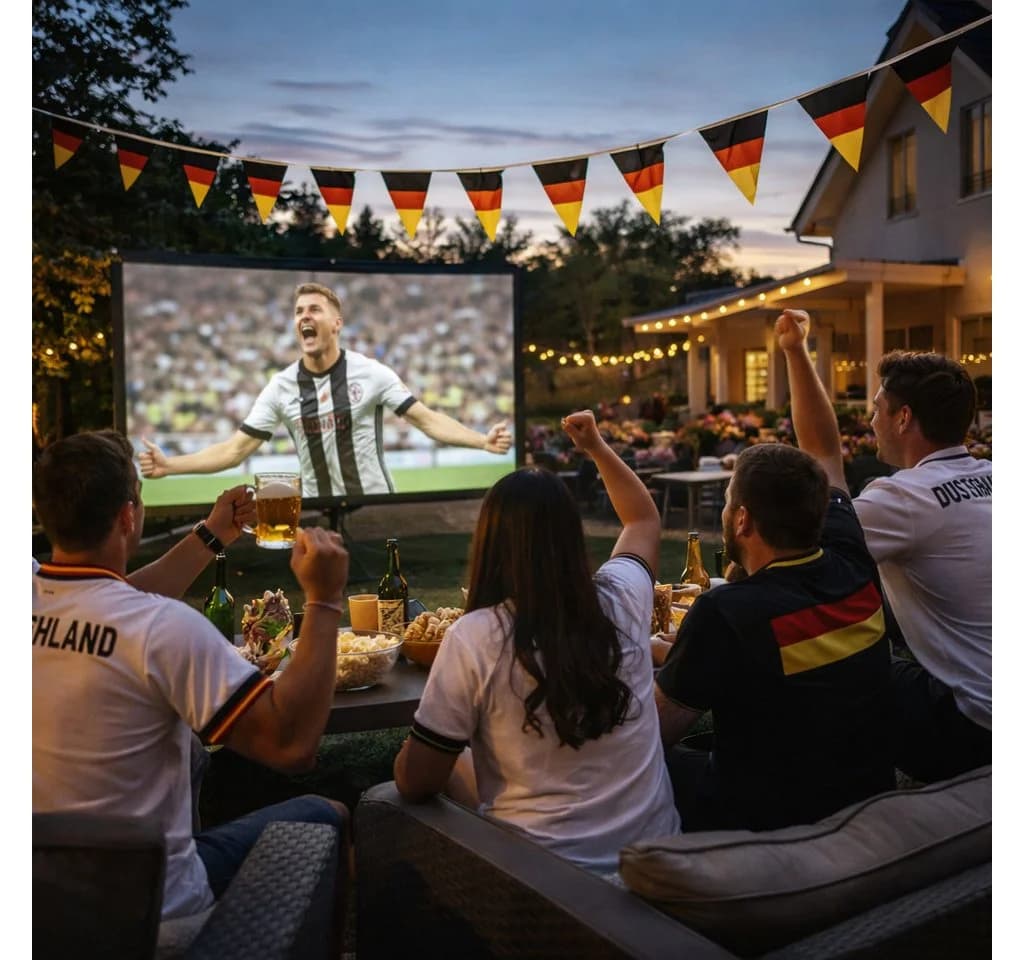 TK Gruppe XXL Wimpelkette Deutschland WM 2026 Schwarz Rot Gold - Bild 4