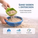 TK Gruppe Sandform-Set 9-teilig Sandspielzeug mit Schaufel, Rechen & Sieb Bild 4