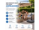 Gartiva® Schirmständer für Ampelschirme mit Bodenkreuz – Schirmgewichte Bild 5