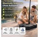 TK Gruppe Schirmgewichte Kunststoff 4-teilig bis 80 kg Bild 1