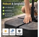 TK Gruppe Schirmgewichte Kunststoff 4-teilig bis 80 kg Bild 5