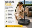 toolmate® Schirmständer Ampelschirm Bodenkreuz Bild 5