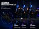 PixelPilot Gaming-Stuhl Ergonomisch mit Fußstütze Grau/Schwarz Bild 5