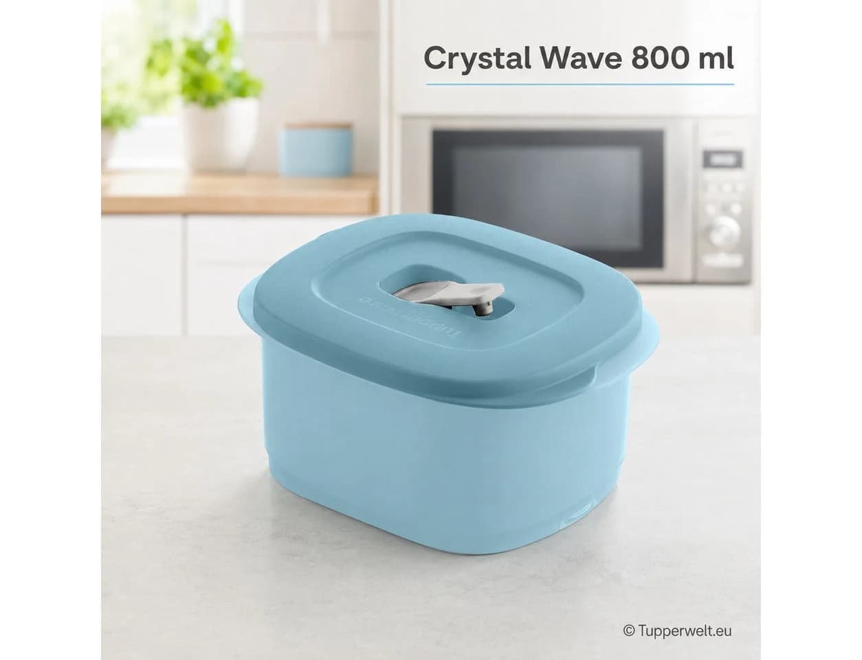 TUPPERWARE CrystalWave Mikrowellenteller 800ml Transparent