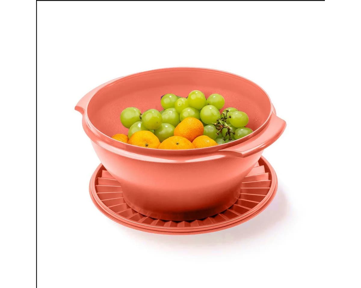 Tupperware Serviersonne 4,1 Liter Retro Design Koralle