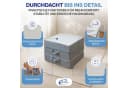 Coemo Klappmatratze 3-teilig Komfortschaum Weiß Bild 4