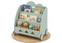 Coemo Standregal BOOKIE Aufbewahrungsrollwagen Holz Mintgrün Bild 2