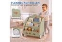 Coemo Standregal BOOKIE Aufbewahrungsrollwagen Holz Mintgrün Bild 3