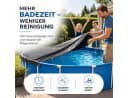 TK Gruppe Poolüberdachung rund – Extra starke 200 g/m² Poolplane schwarz Bild 5