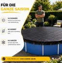 toolmate® Poolüberdachung rund 200 g/m² UV-resistent Bild 4
