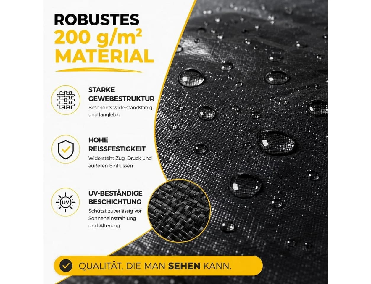 toolmate® Poolüberdachung rund 200 g/m² UV-resistent - Bild 5