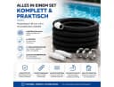 TK Gruppe Poolschlauch 38mm x 8m mit Muffen & Schellen Bild 1