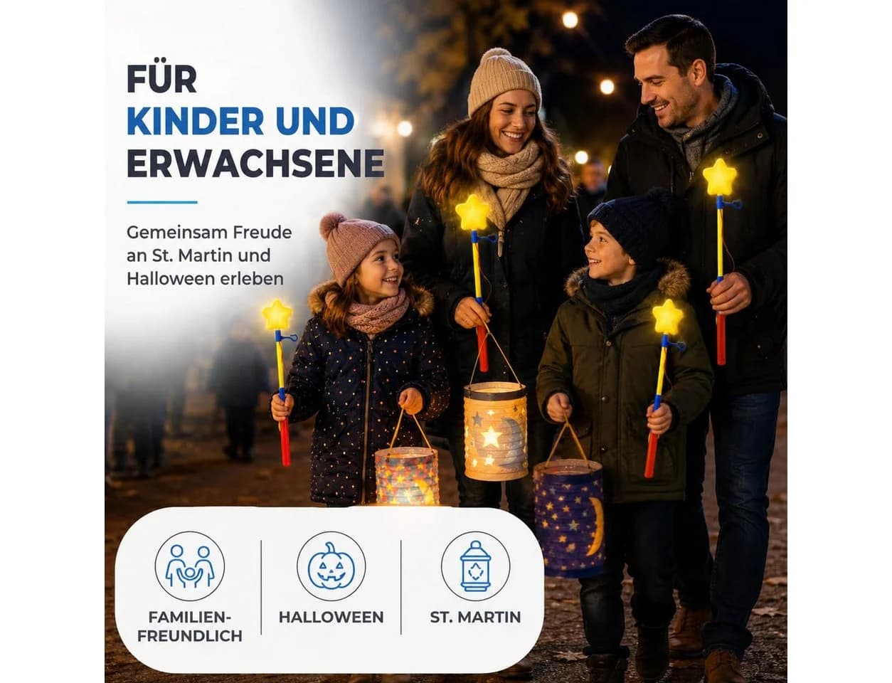 TK Gruppe LED Laternenstab mit Stern & Haken für Martinsumzug - Bild 3