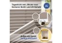 Rikmani Plissee Klemmfix ohne Bohren Beige/Grau Bild 1