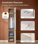 mokebo Kleiderschrank 'Robe' Beige Push-to-Open Bild 3