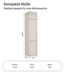 mokebo Kleiderschrank 'Robe' Beige Push-to-Open Bild 4