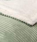 mokebo Wohndecke Duo Cord Sherpa Salbei Bild 3