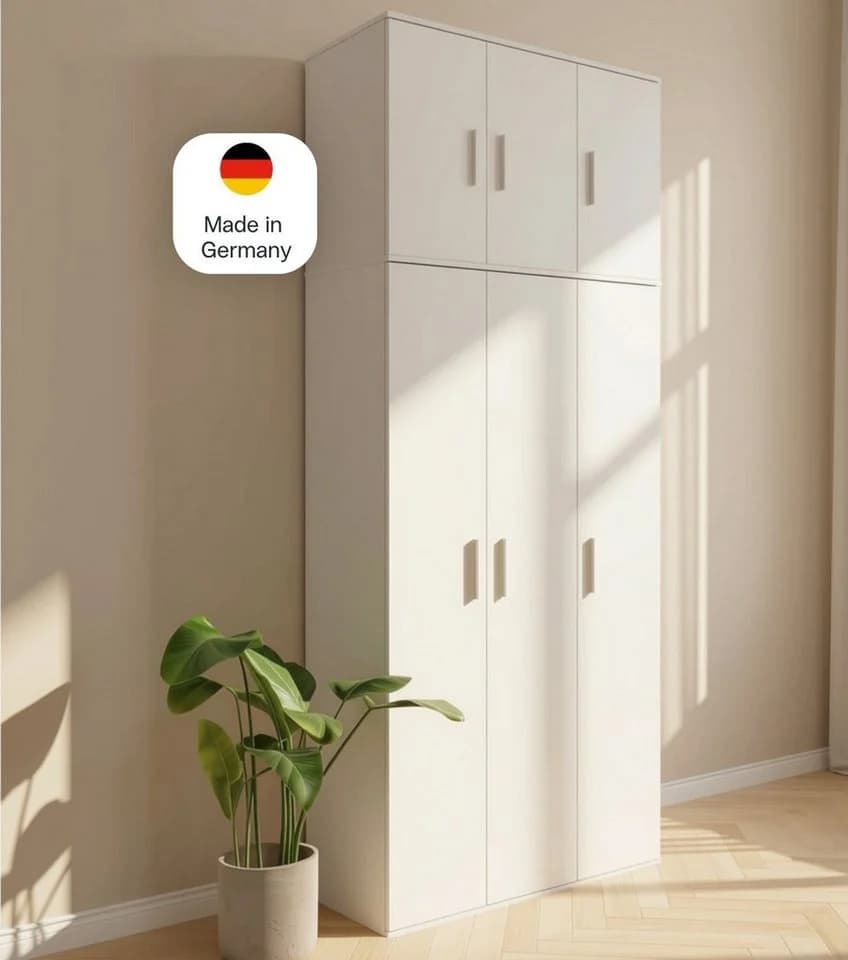mokebo Mehrzweckschrank Trio 3-türig weiß - Bild 2