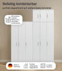 mokebo Mehrzweckschrank Trio 3-türig weiß Bild 4