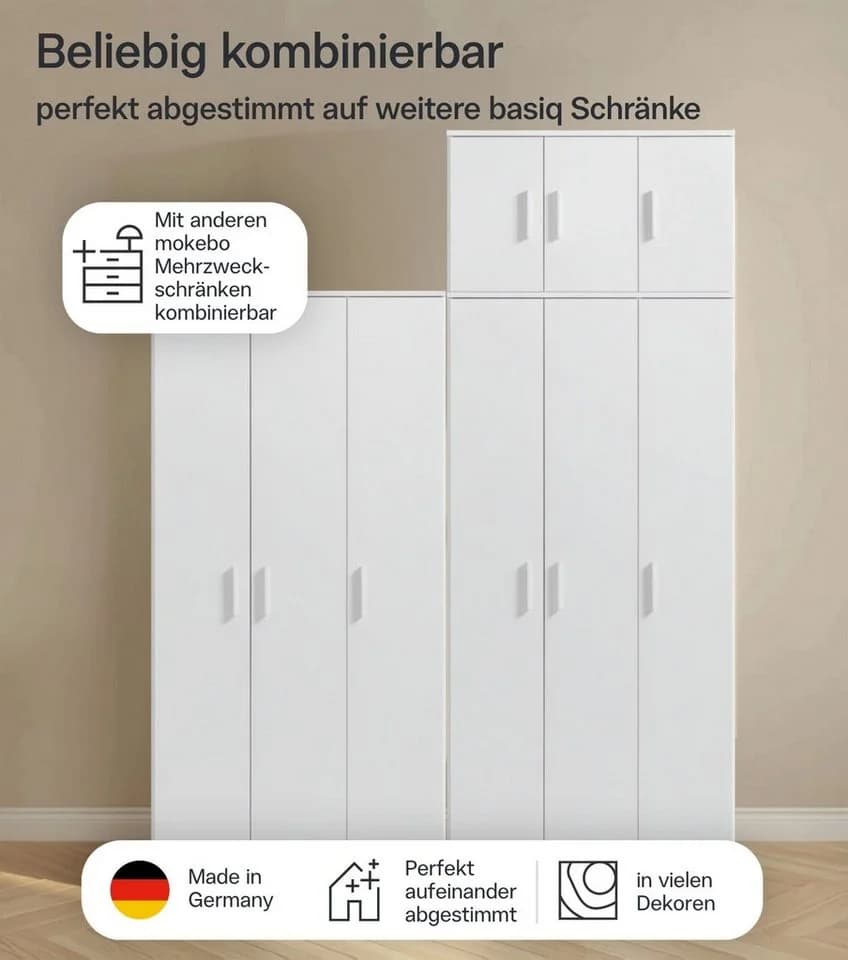 mokebo Mehrzweckschrank Trio 3-türig weiß - Bild 4