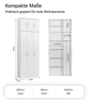 mokebo Mehrzweckschrank Trio 3-türig weiß Bild 5