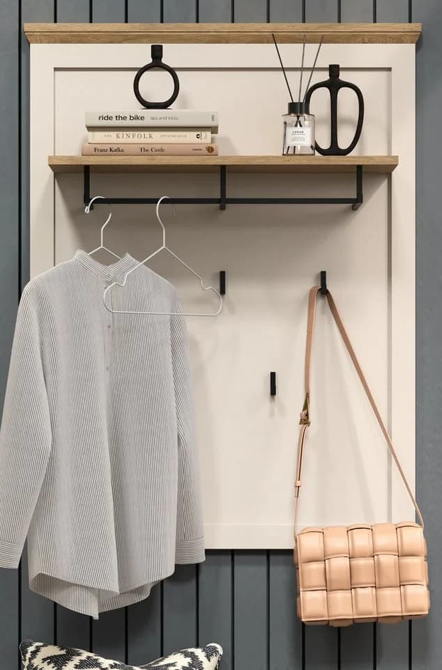 Furn.Design Garderobenpaneel Cozy Landhausstil Kaschmir Eiche Dekor