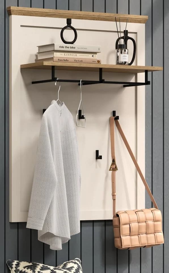 Furn.Design Garderobenpaneel Cozy Landhausstil Kaschmir Eiche Dekor - Bild 5