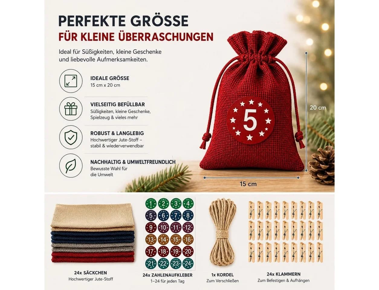 TK Gruppe DIY-Adventskalender 2026 Set zum Basteln - Bild 3
