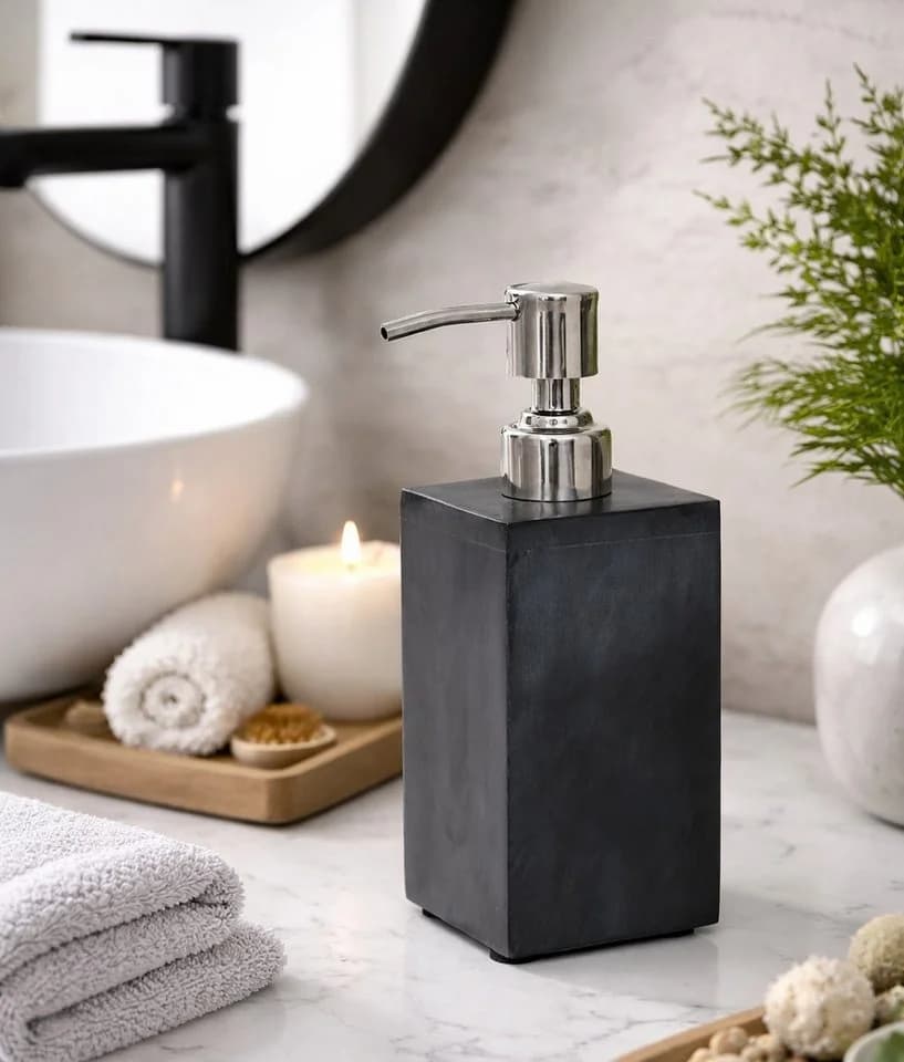 houseproud Seifenspender Cubic Dark Speckstein - Bild 3