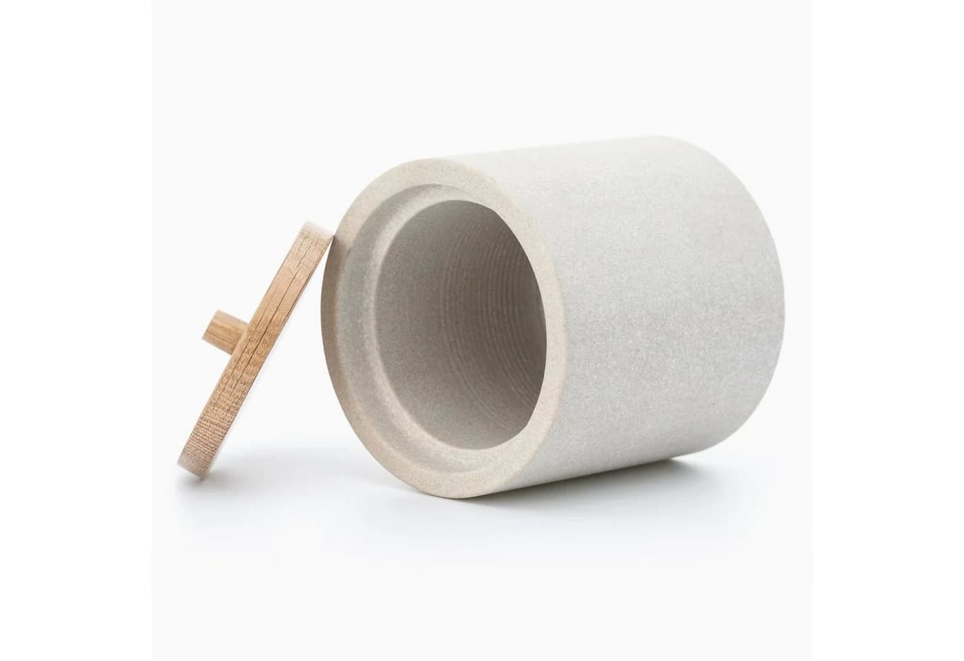 houseproud Aufbewahrungsbecher Savanah Kosmetikdose Mintsandstein Akazienholz - Bild 5