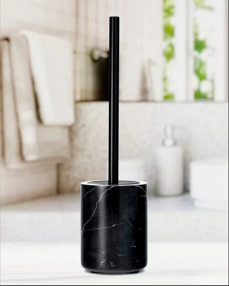 houseproud WC-Reinigungsbürste Marquina mit Marmorbehälter Schwarz - Bild 5