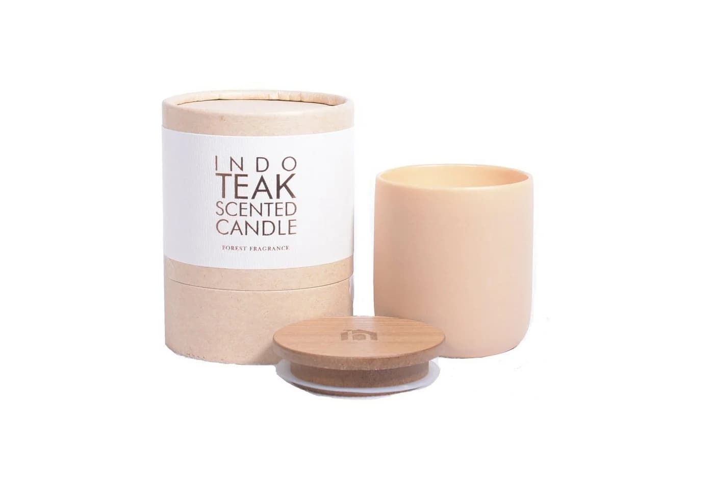 houseproud Duftkerze Forest Fragrance Keramik Becher Holzdeckel - Bild 2