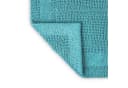 houseproud Badematte Frame Luxe 100% Baumwolle Wendematte Rahmendesign Blau Bild 1