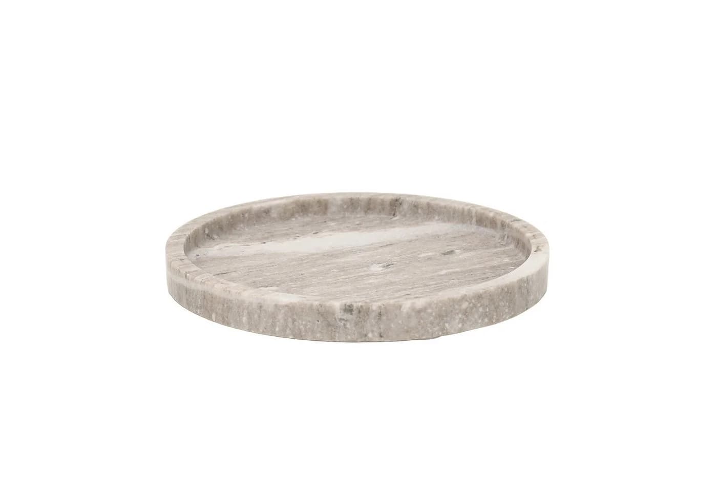 houseproud Dekotablett Orbit - rundes Marmor Tablett beige - Bild 2