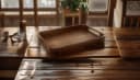 houseproud Tablett Safe aus Akazienholz mit Griff Bild 1