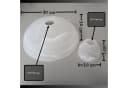 Lichthandel Hoch Lampenschirm Fluterglas Set E14-E27 Alabaster Bild 1