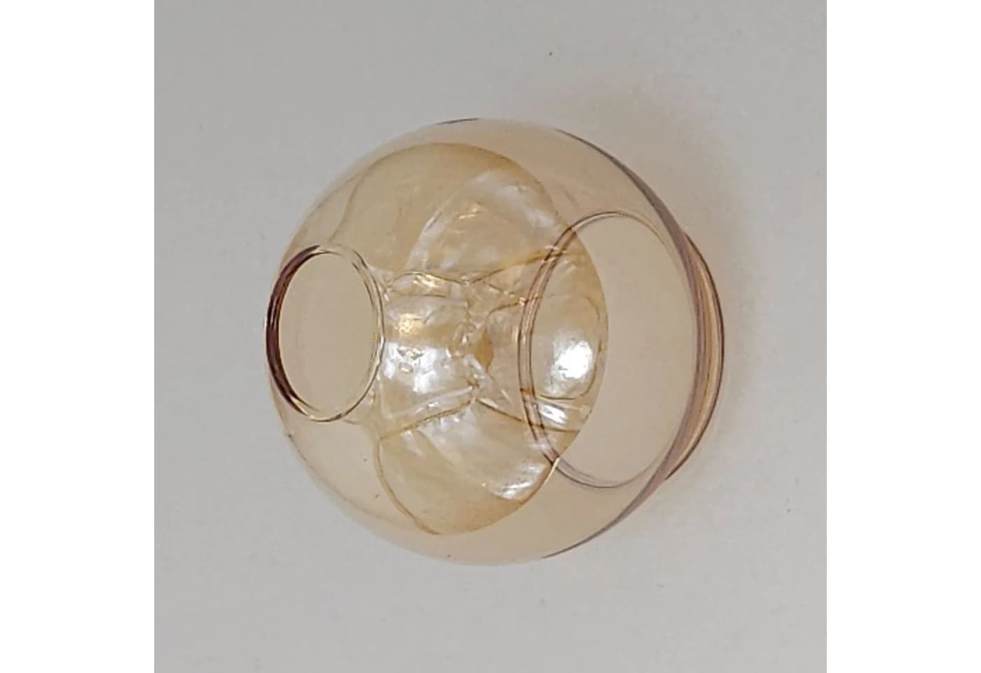 Lichthandel Hoch Lampenschirm klein Hängelampe E14 Lampenschirm Glas Castello Ersatzglas goldfarbig - Bild 5