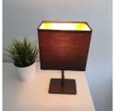 Lichthandel Hoch LED Tischleuchte 2er Set Schwarz/Gold Warmweiß Bild 1