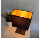 Lichthandel Hoch LED Tischleuchte 2er Set Schwarz/Gold Warmweiß Bild 4