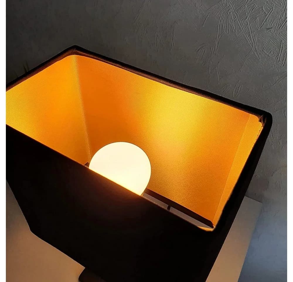 Lichthandel Hoch LED Tischleuchte 2er Set Schwarz/Gold Warmweiß - Bild 5