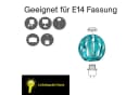 Bunter Lampenschirm aus Kunststoff Ersatz für E14 Wand- & Tischlampe Bild 3