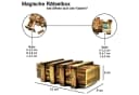 store HD Geschenkbox Magische Rätselbox - Holz mit zwei Geheimfächern Bild 1