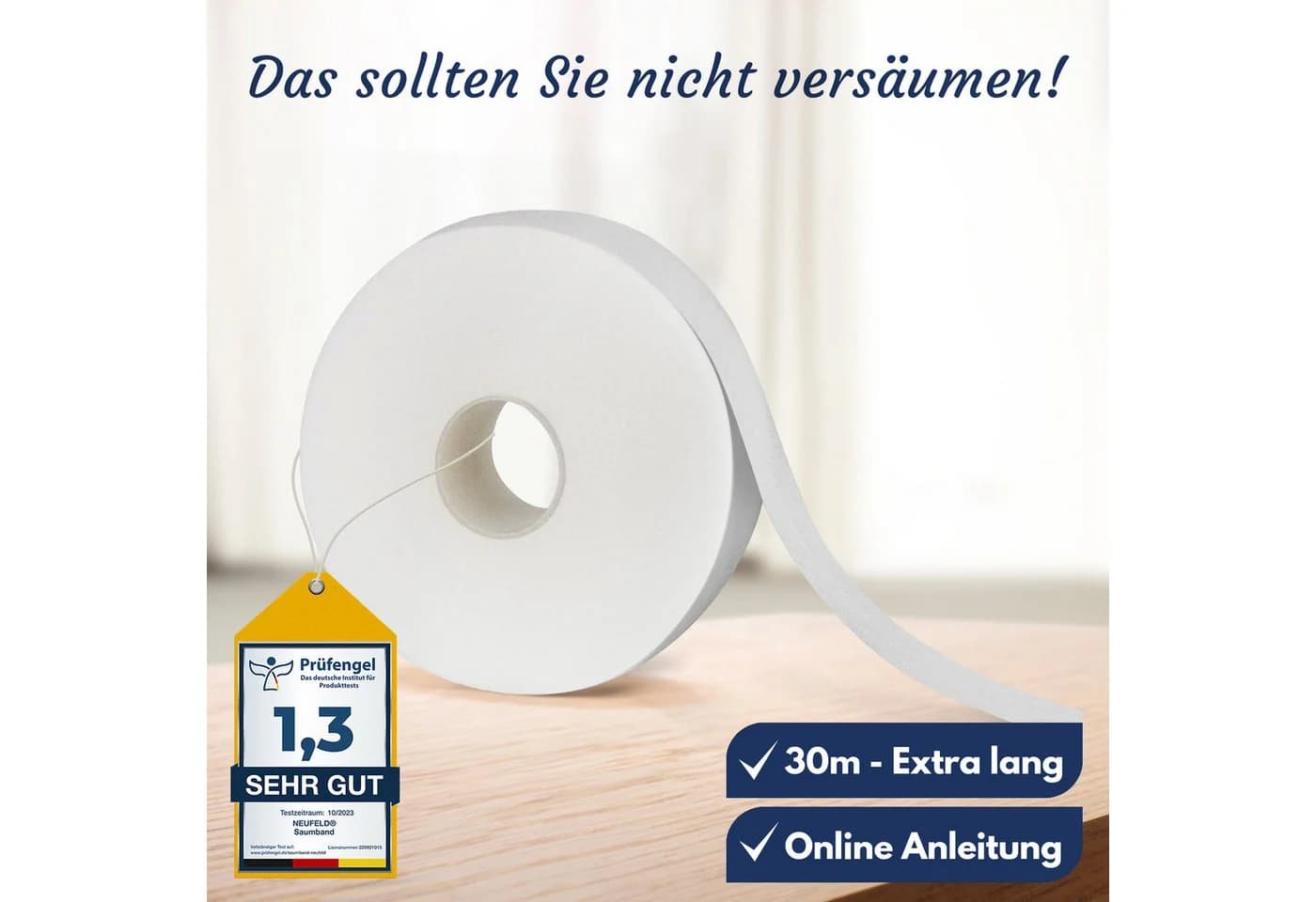 NEUFELD Saumband zum Aufbügeln - Versteifungsband ohne Nähen - Bild 3
