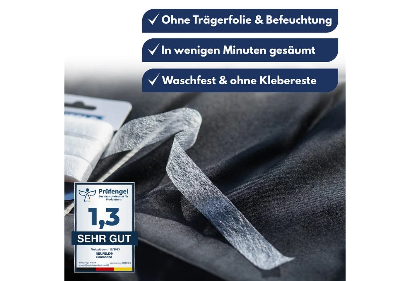 NEUFELD Saumband zum Aufbügeln - Versteifungsband ohne Nähen - Bild 4