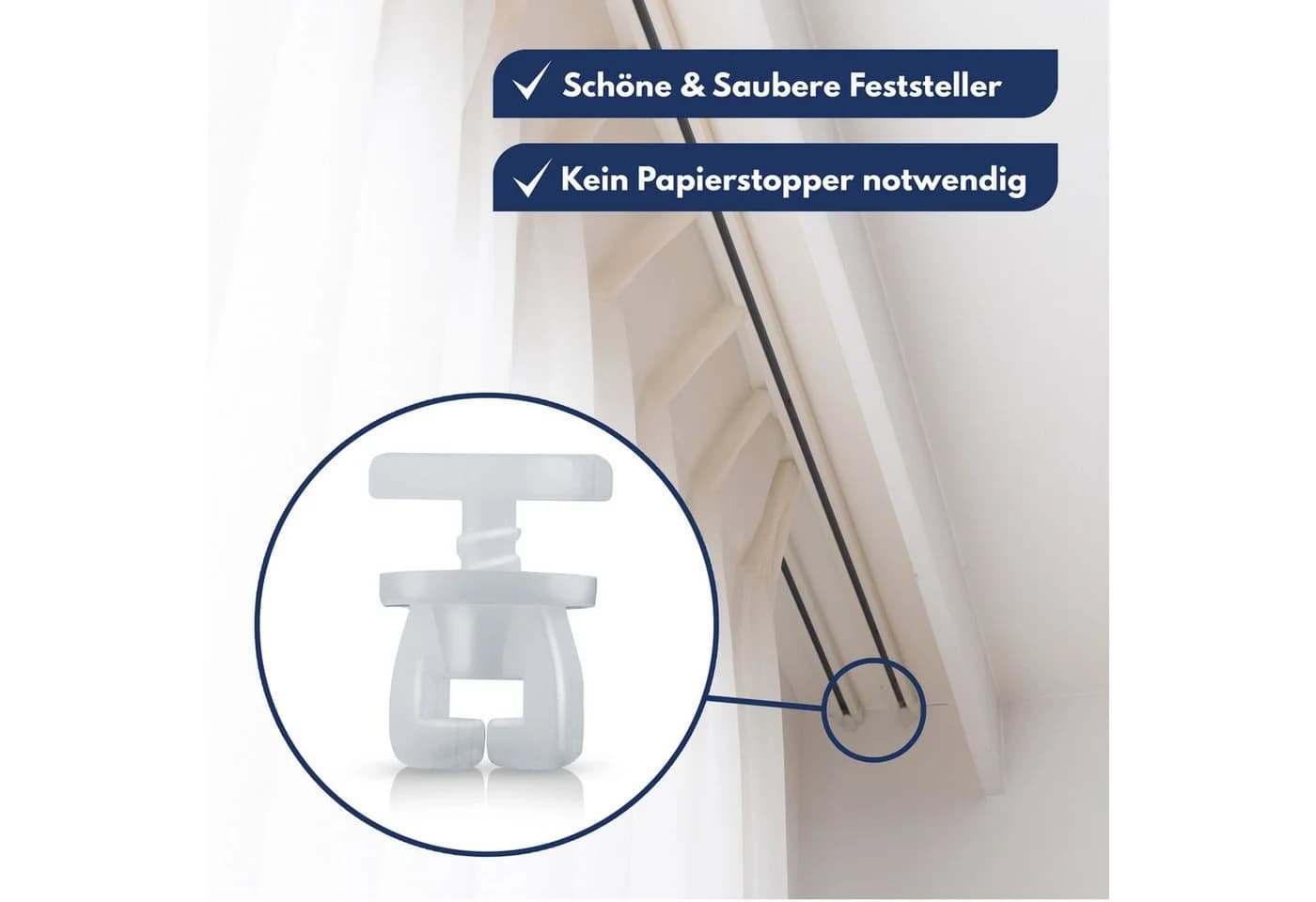 NEUFELD Gardinengleiter 120 Stück 7mm Standardgröße Leise & Leichtläufig - Bild 5